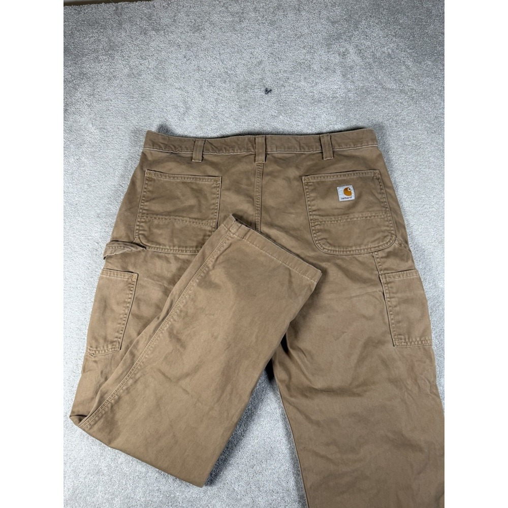 Carhartt Pants Men 40x32 B324 DKH Relaxed Straight Twill Dungaree Work Carpenter